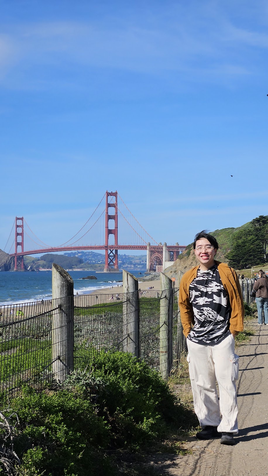 Walter at the Golden Gate Bridge