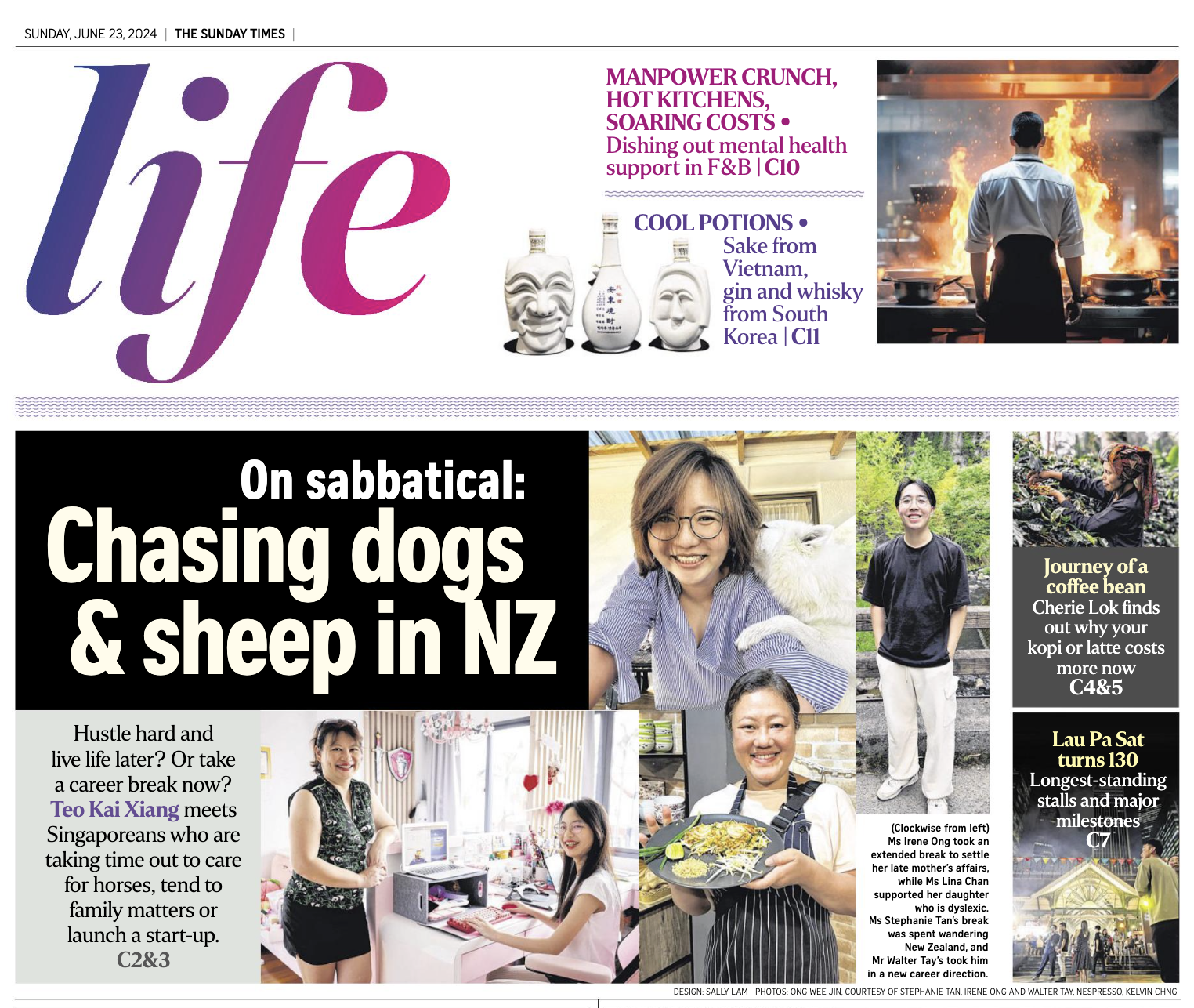 Walter featured in The Straits Times